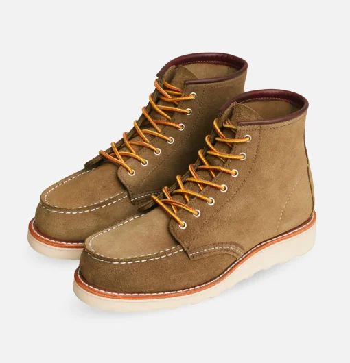 Femme RED WING SHOES WOMEN Bottes*3377 - Moc Toe Femme Olive