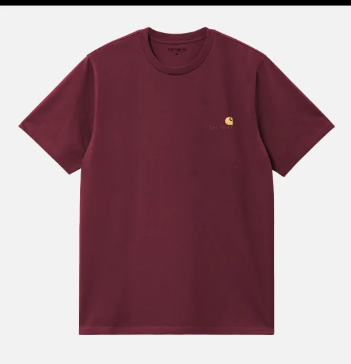 CARHARTT WIP T-shirts*American Script Tee Malbec