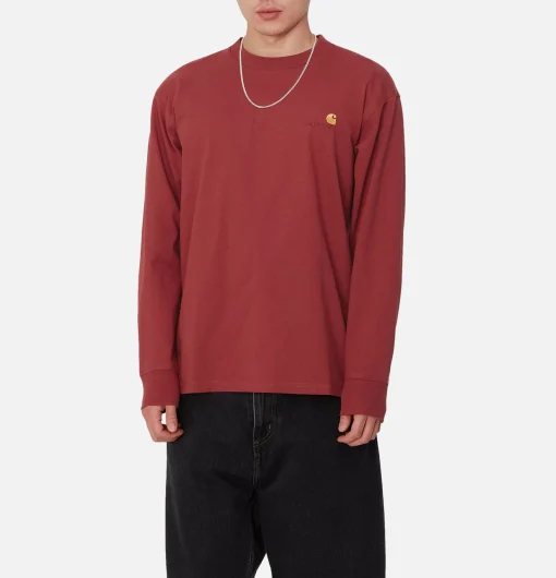 CARHARTT WIP Sweats & Polaires*American Tee Ls Tuscany Red