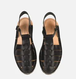 Homme STEVE MONO Sandales*Artisanal Sandal Shoe 10/09 Black