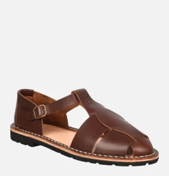 Homme STEVE MONO Sandales*Artisanal Sandal Shoe 10/17  Coffee