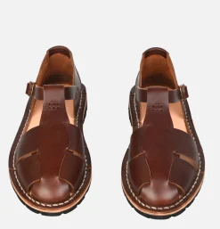 Homme STEVE MONO Sandales*Artisanal Sandal Shoe 10/17  Coffee