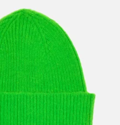 ROBERT MACKIE Gants • Bonnets • Echarpes*Bonnet Barra Fluo Neon Green