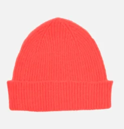 ROBERT MACKIE Gants • Bonnets • Echarpes*Bonnet Barra Fluo Neon Orange