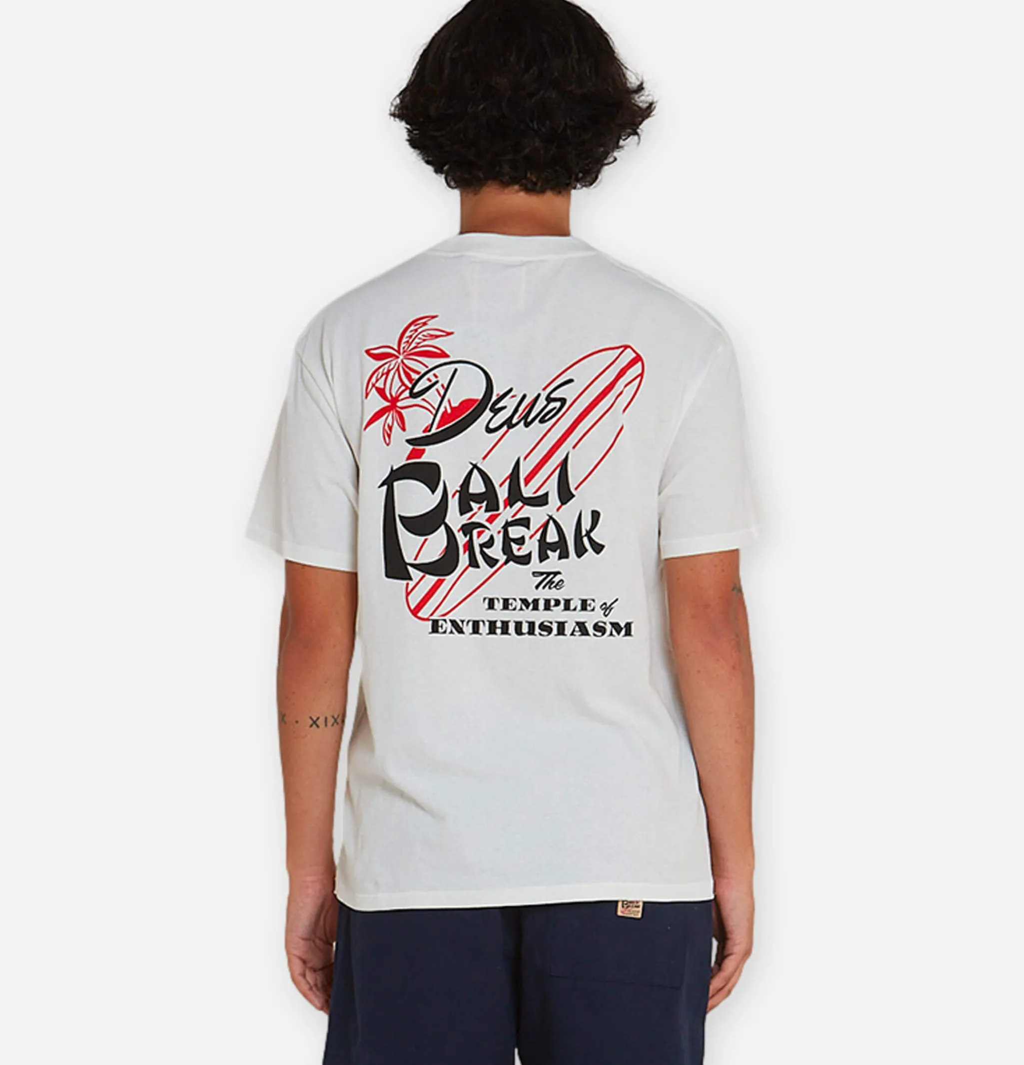 DEUS T-shirts*Breaker Tee Vintage White