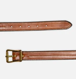 YUKETEN Ceintures*Ceinture Triple Stitched Havana