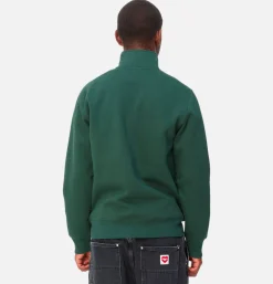 CARHARTT WIP Sweats & Polaires*Chase Neck Zip Sweat Discovery Green