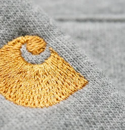 CARHARTT WIP Sweats & Polaires*Chase Neck Zip Sweat Grey Heather