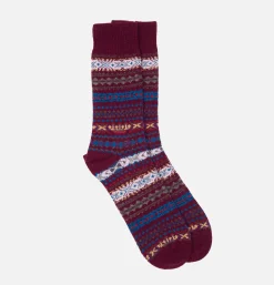 Femme BARBOUR Autres|Chaussettes*Chaussettes Boyd Burgundy
