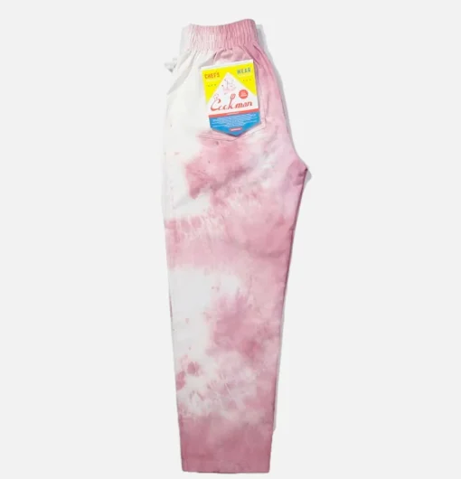 COOKMAN Work Pants*Chef Pant Cabernet Stain Lt Pink