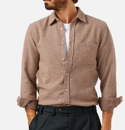PORTUGUESE FLANNEL Chemises*Chemise Abstract Brown