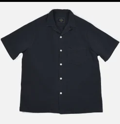 PORTUGUESE FLANNEL Chemises*Chemise Atlantico Camp Navy