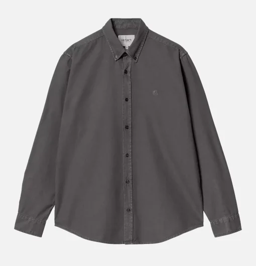 CARHARTT WIP Chemises*Chemise Bolton Graphite Noire