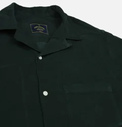 PORTUGUESE FLANNEL Chemises*Chemise Cord Camp Collar Green
