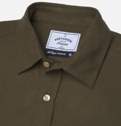 PORTUGUESE FLANNEL Chemises*Chemise Teca Olive