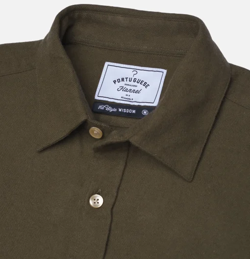 PORTUGUESE FLANNEL Chemises*Chemise Teca Olive