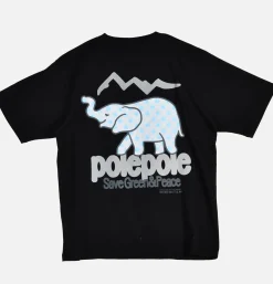 MANASTASH T-shirts*Citee Polepole Black