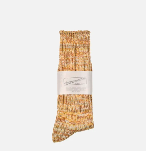 Homme ANONYMOUS ISM Chaussettes*5color Mix Crew Socks Yellow