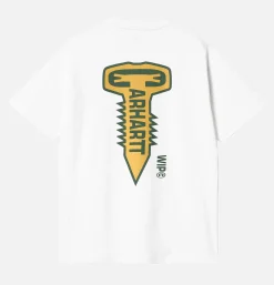 CARHARTT WIP T-shirts*Cross Screw Tee White