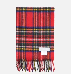 JOSHUA ELLIS Gants • Bonnets • Echarpes*Echarpe Cachemire Tartan Red
