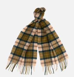 BARBOUR Gants • Bonnets • Echarpes*Echarpe Lambswool Tartan Green