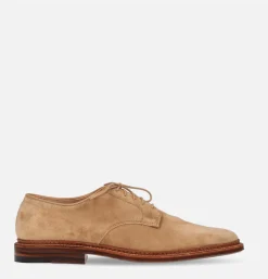 Homme ALDEN SHOE CO Chaussures*29332F - Plain Toe Blucher Suede Tan