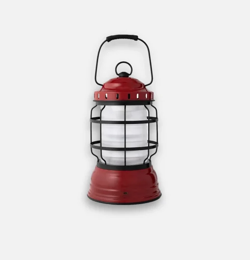 BAREBONES Outdoor*Forest Lantern Red