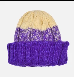 SUBLIME Gants • Bonnets • Echarpes*Hand Knit Fisherman Purple