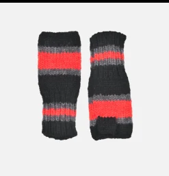 SUBLIME Gants • Bonnets • Echarpes*Hand Knit Line Glove Black