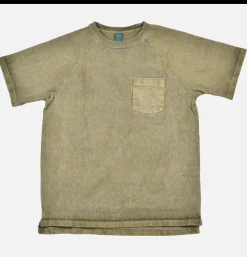 GOOD ON T-shirts*Heavy Raglan Pocket Tee Sage