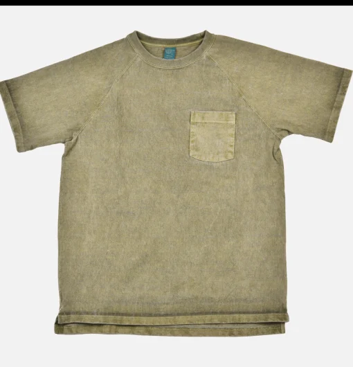 GOOD ON T-shirts*Heavy Raglan Pocket Tee Sage