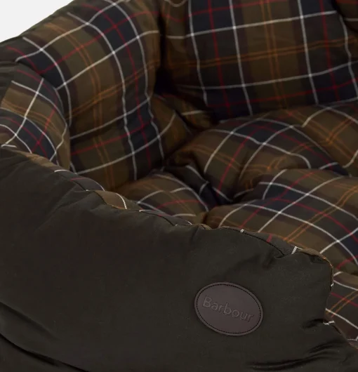 BARBOUR Maison*35in Luxury Dog Bed Tartan