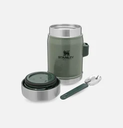 STANLEY 1913 Outdoor*Legendary Food Jar + Spork Hammertone Green