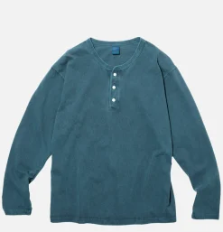 GOOD ON T-shirts*Ls Henley Tee Slate