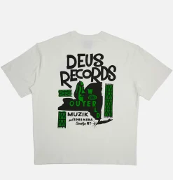 DEUS T-shirts*Outerworld Tee Vintage White