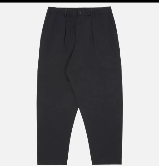 UNIVERSAL WORKS Chinos*Pantalon Double Pleated Black