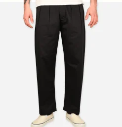UNIVERSAL WORKS Chinos*Pantalon Double Pleated Black
