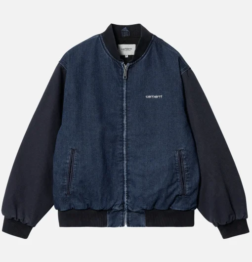 CARHARTT WIP Vestes*Paxon Bomber Navy Stone Washed