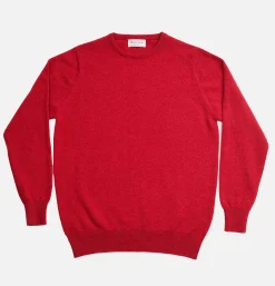 WILLIAM LOCKIE Pulls & Cardigans*Pull Col Rond Poppy Mix