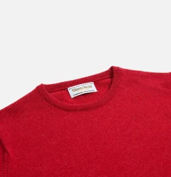 WILLIAM LOCKIE Pulls & Cardigans*Pull Col Rond Poppy Mix