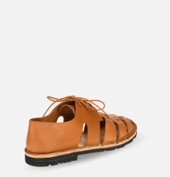 Homme STEVE MONO Sandales*Sandales Artisanal Shoe Tobacco