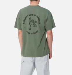 CARHARTT WIP T-shirts*Stamp Tee Duck Green