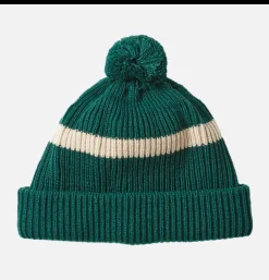 ROTOTO Gants • Bonnets • Echarpes*Stripe Pompom Beanie Vert