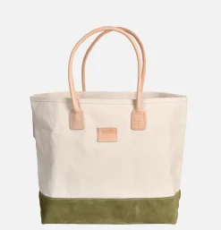 HERITAGE LEATHER COMPANY Tote-bags*Suede Day Tote Bag Vert