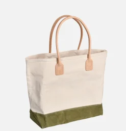 HERITAGE LEATHER COMPANY Tote-bags*Suede Day Tote Bag Vert