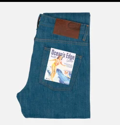 NAKED & FAMOUS Jeans*Super Guy Oceans Edge Selvedge