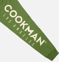 COOKMAN T-shirts*Tee Shirt Long Sleeve Pizza Green