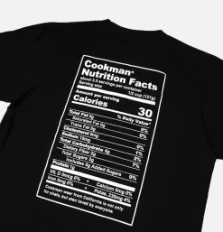 COOKMAN T-shirts*Tee Shirt Nutrition Facts Black