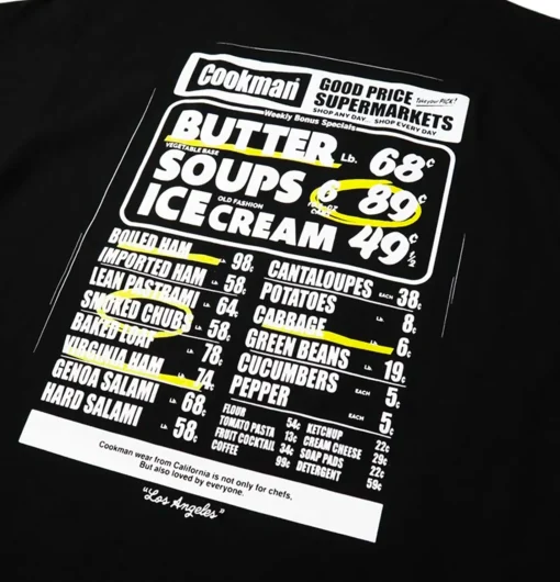 COOKMAN T-shirts*Tee Shirt Supermarket Black