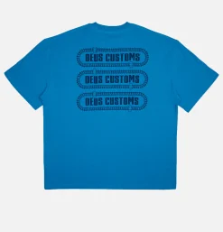 DEUS T-shirts*Thread Tee Wave Ride Blue